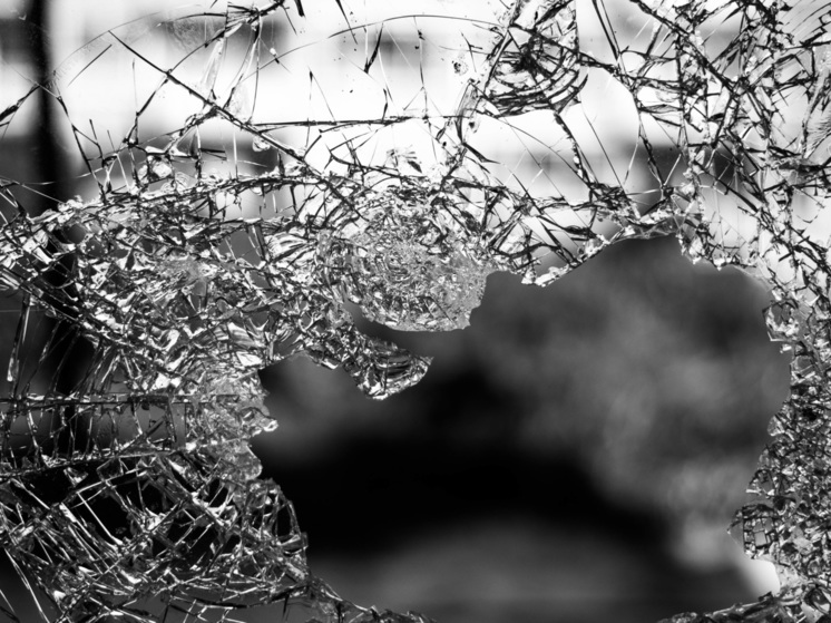 Вандал разбил стекло в парке «Волгоречье» на Бору