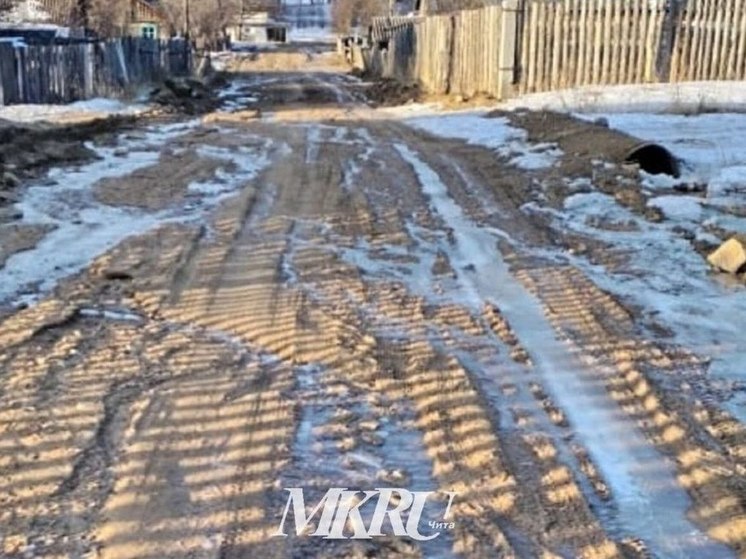 Два участка дорог размыло после снега с дождем в Приаргунском округе