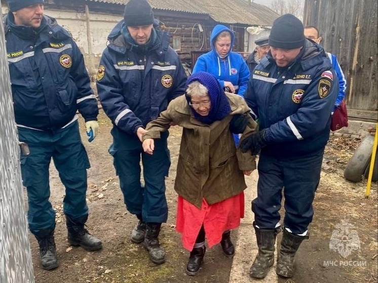 Ямальские спасатели вывезли пенсионерку и котят с подтопленной территории в Курганской области
