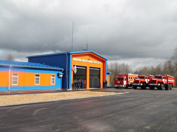 Новую пожарную часть открыли в селе Пурех в Чкаловске