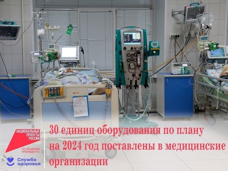 30 единиц медоборудования на 68,4 млн. рублей поставлены в больницы Тувы