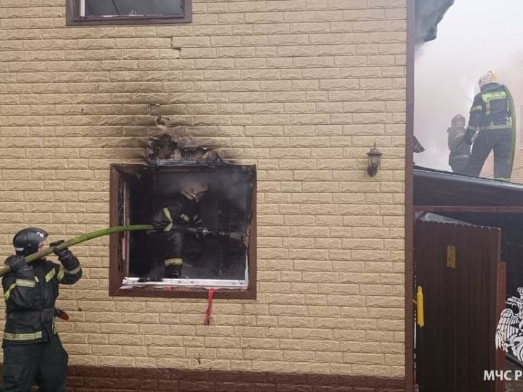 Пожар в доме на улице Одоевской в Туле потушили