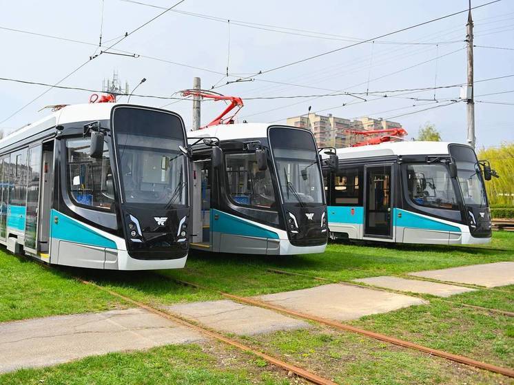 В Липецк доставили все 46 новых трамваев