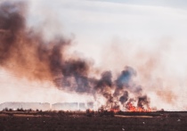 Днем 18 апреля в Астрахани произошел сильный пожар