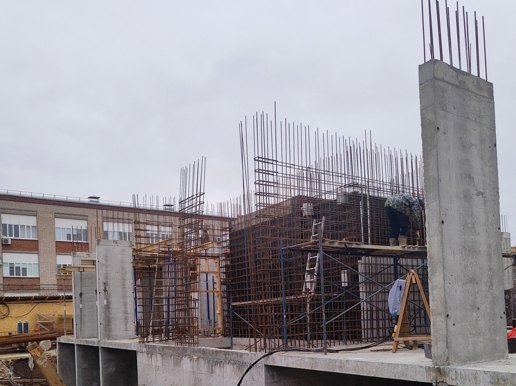 На стройплощадке на улице Лермонтова в Рязани обрушились конструкции