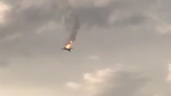 Момент падения бомбардировщика Ту-22М3 сняли на видео