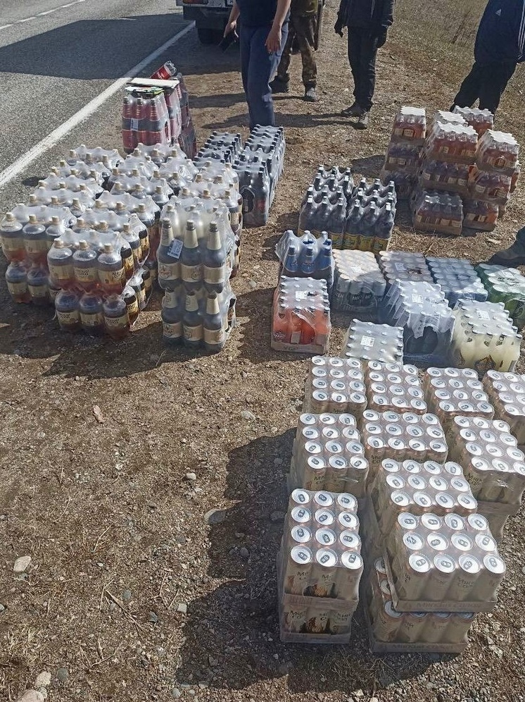 Полицейские  пресекли  факт незаконной перевозки около тысячи бутылок пива