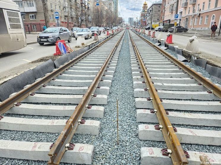 В Перми продолжается реконструкция трамвайных путей на Борчанинова