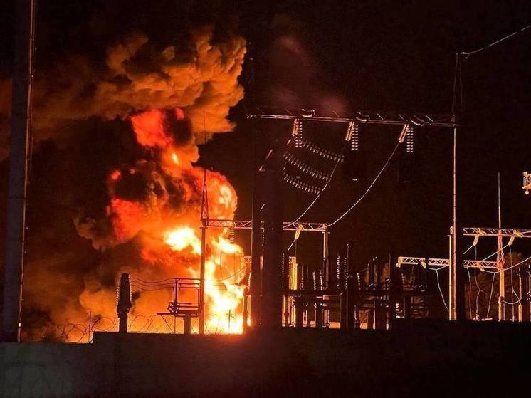 В Брянской области беспилотник попал в объект энергетической инфраструктуры, начался пожар – губернатор