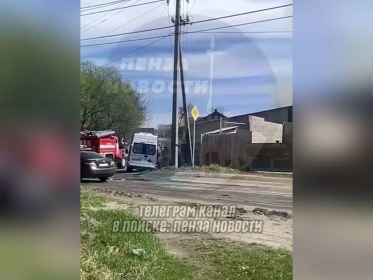 В Пензе на улице Нагорной случился пожар