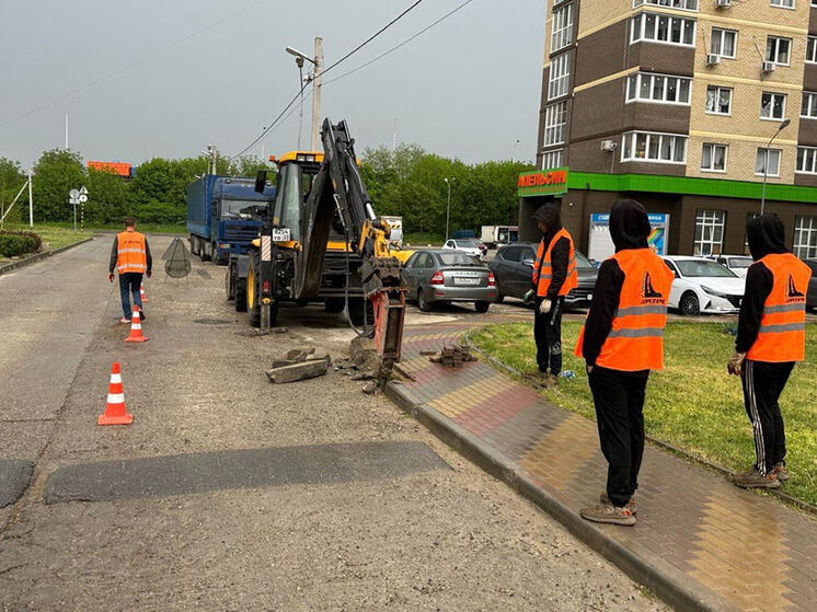 В краснодарском посёлке Новознаменском отремонтируют улицу Войсковую