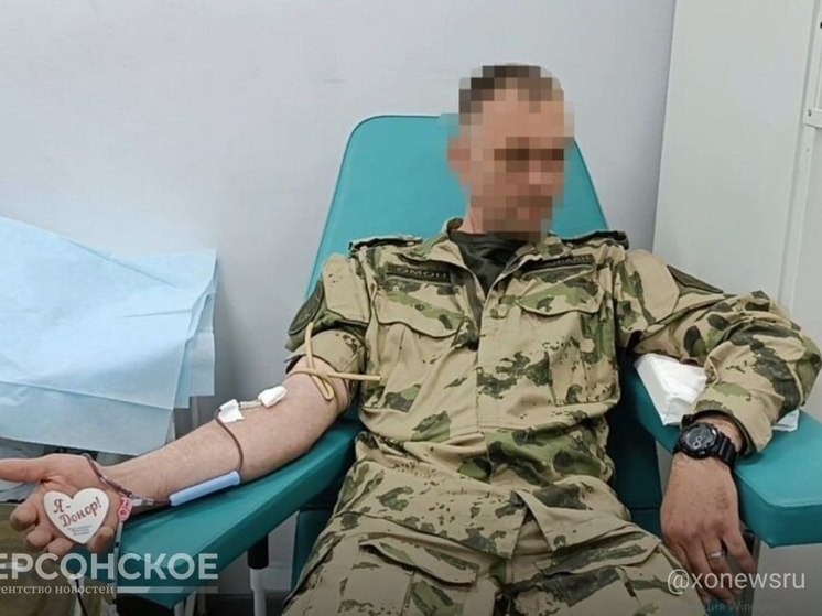 На Херсонщине росгвардейцы поучаствовали в донорской акции «От сердца к сердцу»