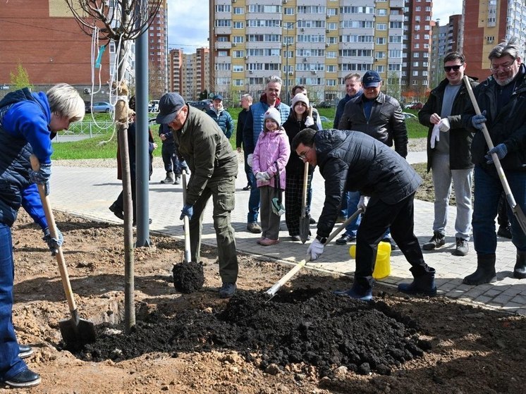 Губернатор Шапша посадил деревья в Обнинске