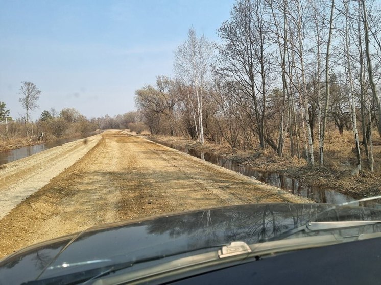 Проезд по подтопленному участку в Амурской области восстановлен