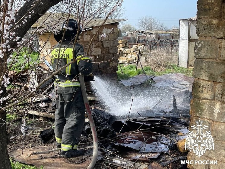 Из-за пожара в Херсонской области пострадал человек