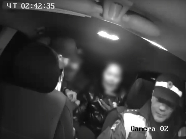 В Туве нетрезвая женщина мешала задержанию пьяного водителя без прав
