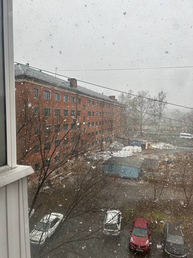 Снегопад обрушился на Новокузнецк