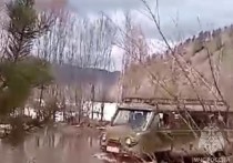 В Красночикойском районе после разлива реки размыло дорогу регионального значения Коротково-Менза