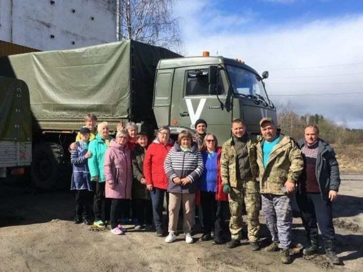 Кострома — фронту: из поселка Нея в зону СВО отправился КАМАЗ с гуманитарным грузом