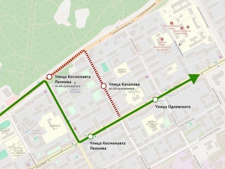 В Перми на два дня изменится маршрут автобуса №62
