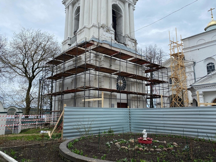 В Кинешме начались реставрационные работы на колокольне Троицко-Успенского собора