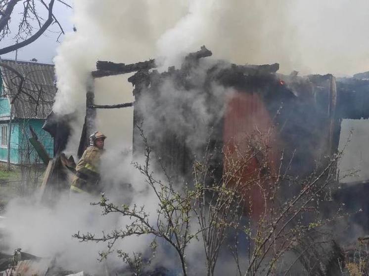В Тверской области дотла сгорел дачный дом