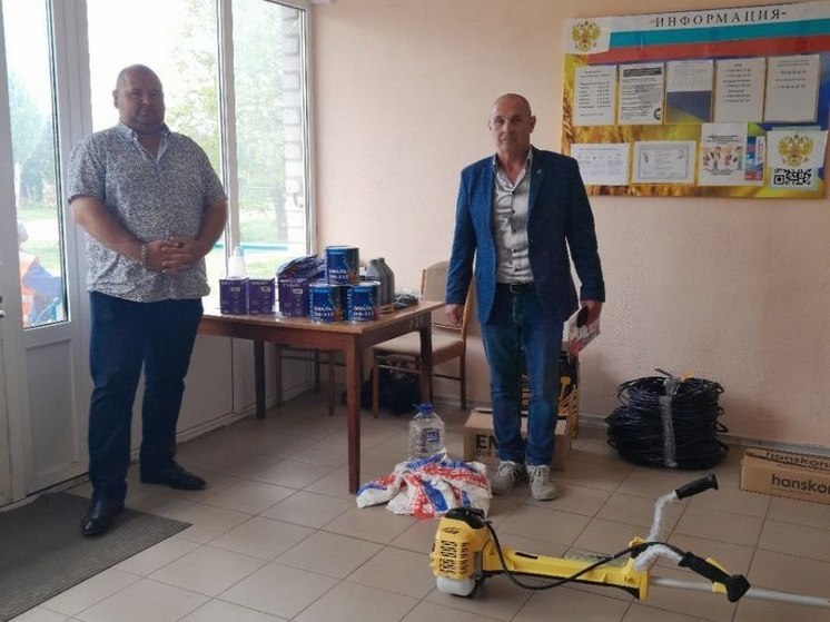 Бердянский бизнесмен помог благоустройству села Луначарское