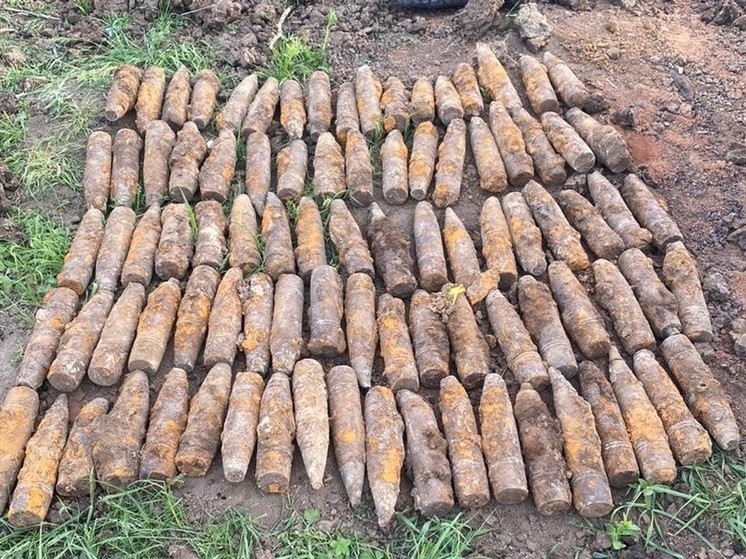 В Краснодаре при строительстве дома нашли свыше 90 снарядов времён ВОВ