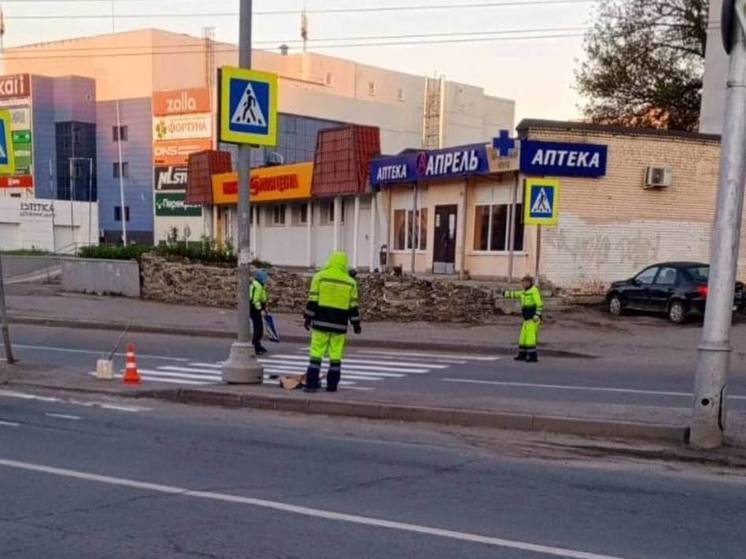 На улицах Пензы восстанавливают дорожную разметку