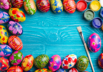 Один из символов Светлого Воскресения праздника Пасхи - крашеные яйца