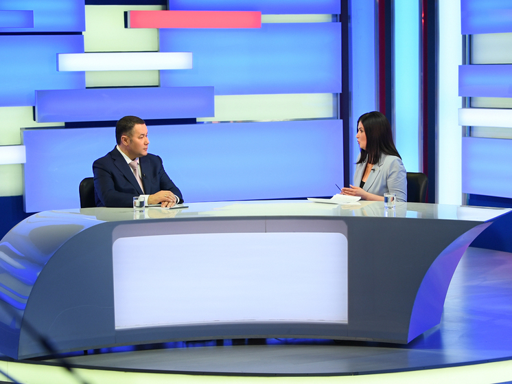 Губернатор Игорь Руденя выйдет в прямой эфир на телеканале «Россия 24» Тверь