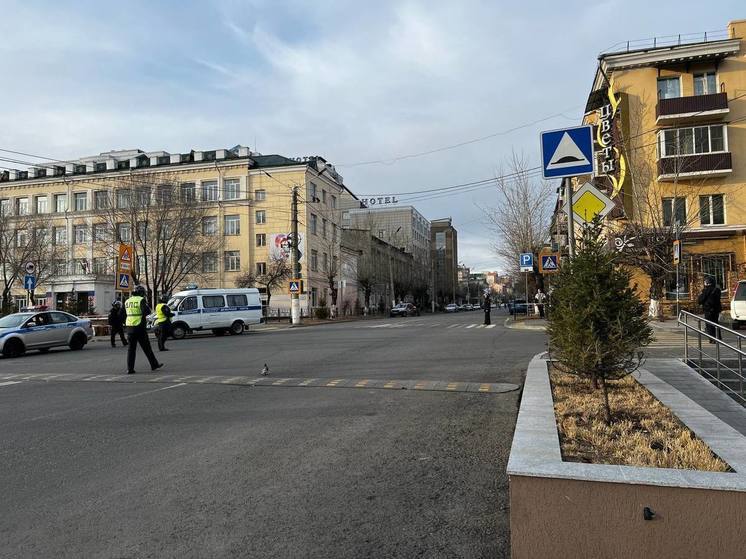 Полиция оцепила площадь Ленина в Чите из-за учений