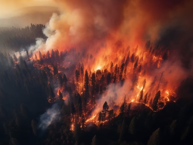 Из-за лесных пожаров в Сибири снижается температура воздуха в северном полушарии