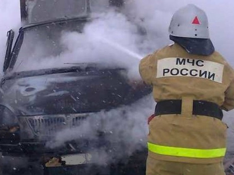 Автомобиль УАЗ "Фермер" горел в Томской области