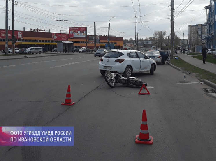 В Иванове попал в ДТП подросток, тайком взявший родительский мотоцикл
