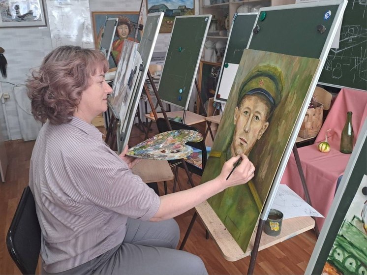 В Усть-Ордынском Бурятском округе создают портретную галерею ветеранов Великой Отечественной войны