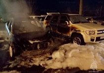 Во Владивостоке ранним утром пятницы, 26 апреля, произошло возгорание двух автомобилей на улице Волкова