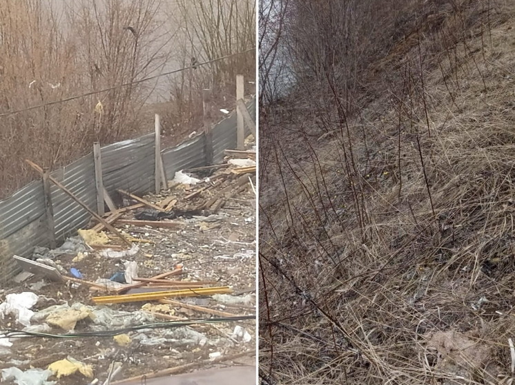 На берегу Кокшаги в Йошкар-Оле нашли строительный мусор