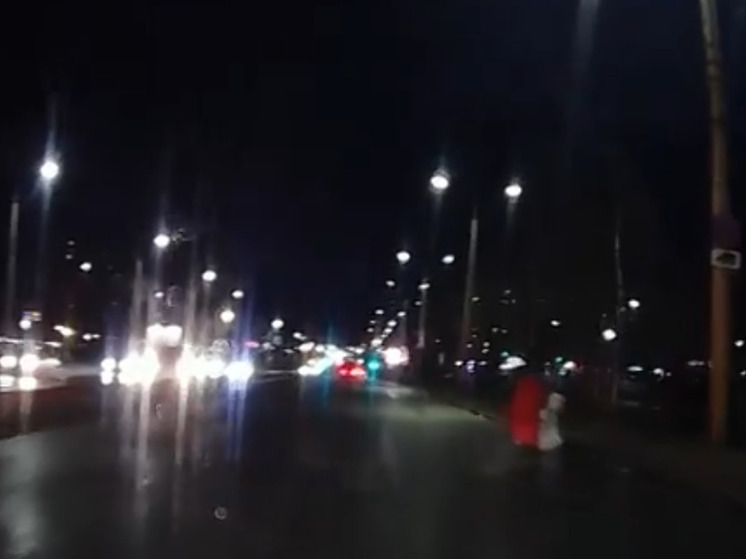Бабушку с ребенком, мчащую через дорогу в темноте, чуть не сбили в Петрозаводске