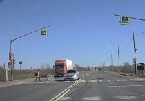 В Ярославле нарушитель правил дорожного движения чуть не сбил насмерть подростка, который шел по пешеходному переходу на зеленый свет