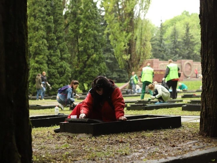 Куряне в рамках всероссийского субботника убрались на Никитском кладбище