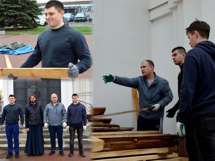 Судебные приставы Иванова помогли привести в порядок территорию у храма Георгия Победоносца