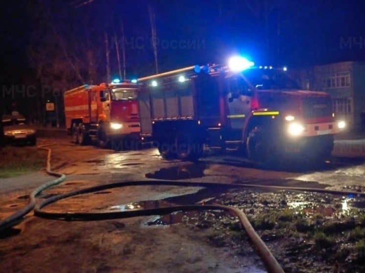 Нынешней ночью пожарные тушили огонь в Мантурово
