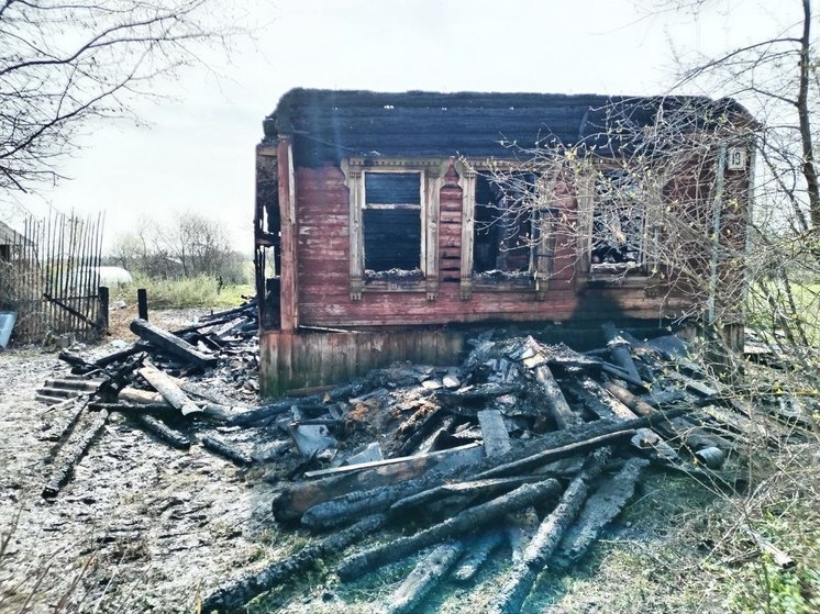 В Тверской области выясняют причину гибели человека: тело обнаружили в сгоревшем доме