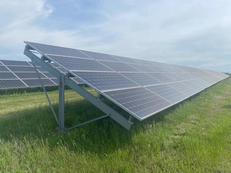Солнечная электростанция под Акимовкой возобновила выработку энергии