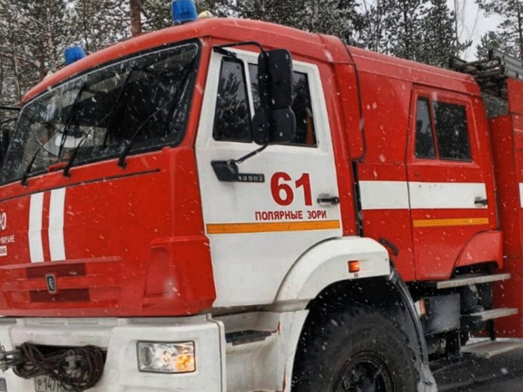 Никто не пострадал при пожаре в квартире жилого дома в Полярных Зорях