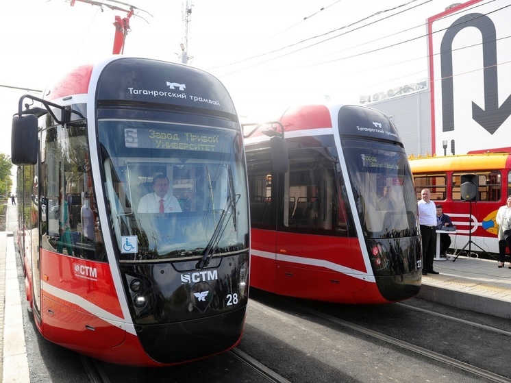 В Таганроге запустили первый экскурсионный трамвай