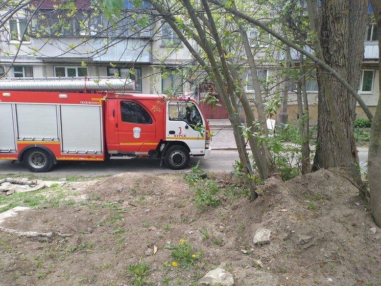 В Курске горела квартира на улице 50 лет Октября