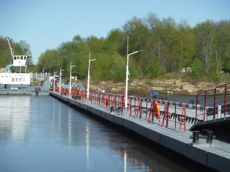 Наплавной мост через Суру отремонтировали в Нижегородской области