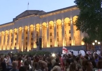 Глава крупнейшей оппозиционной партии Грузии «Единое национальное движение» был избит силовиками в ходе разгона митинга в Тбилиси